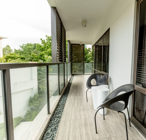 Actual photo of a balcony in Botanika Nature Residences