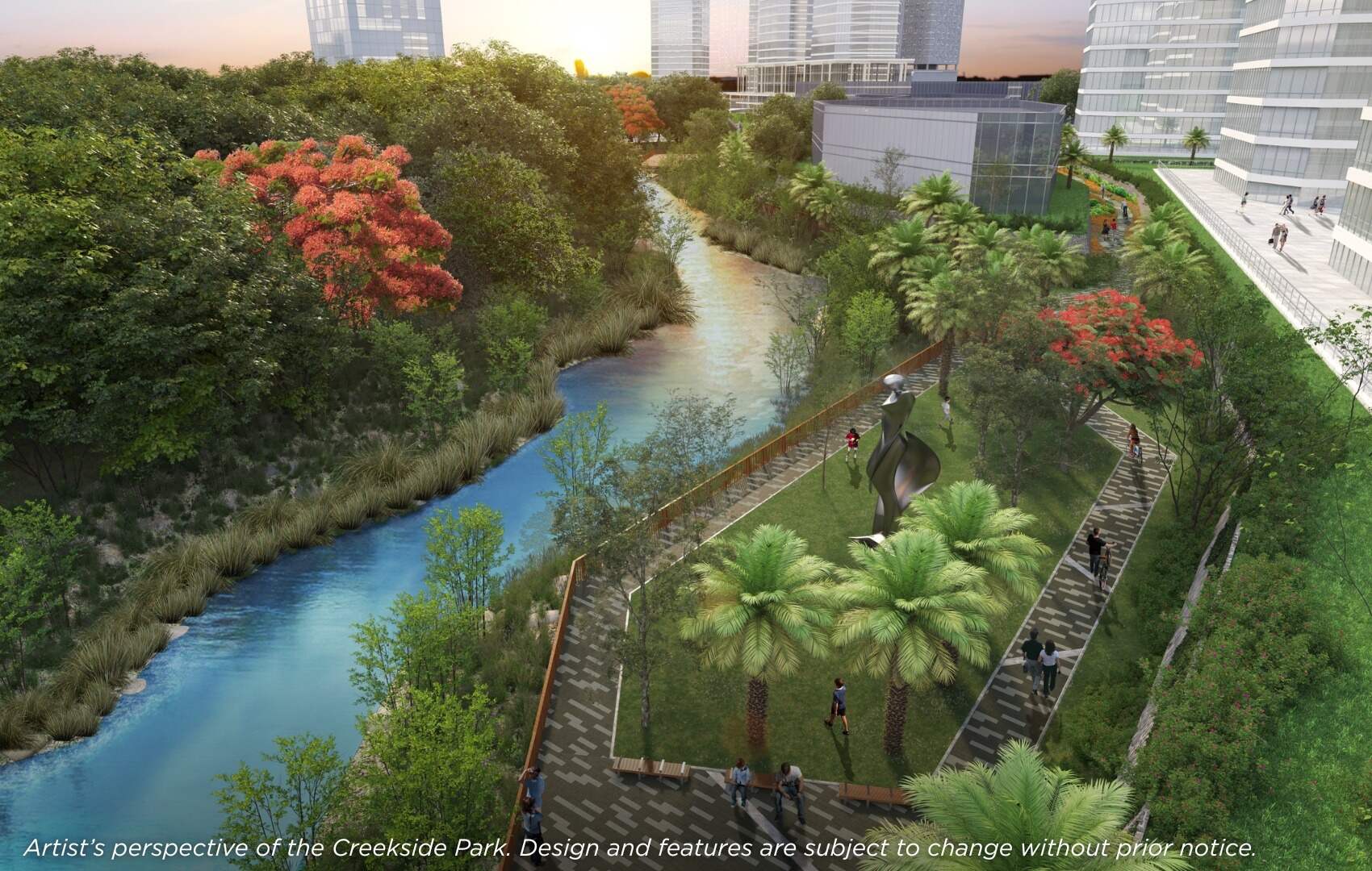 The Creekside Park beside 1001 Parkway Residences will bring nature closer to everyday living.