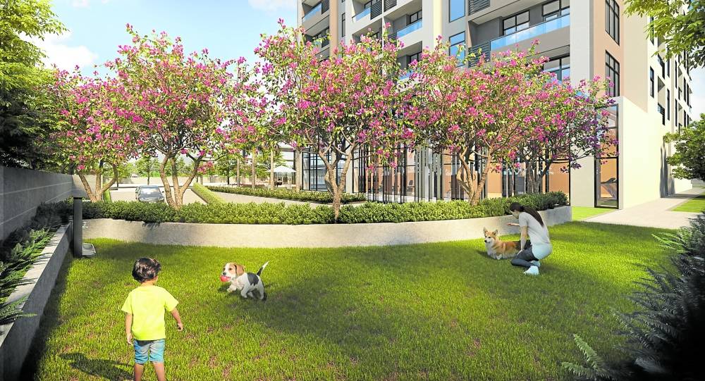 1001 Parkway Residences features a dedicated pet park, ensuring a secure and exclusive green space for residents and their beloved furry companions.